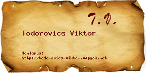 Todorovics Viktor névjegykártya