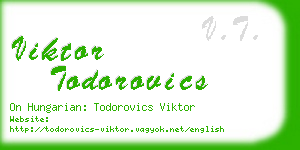 viktor todorovics business card